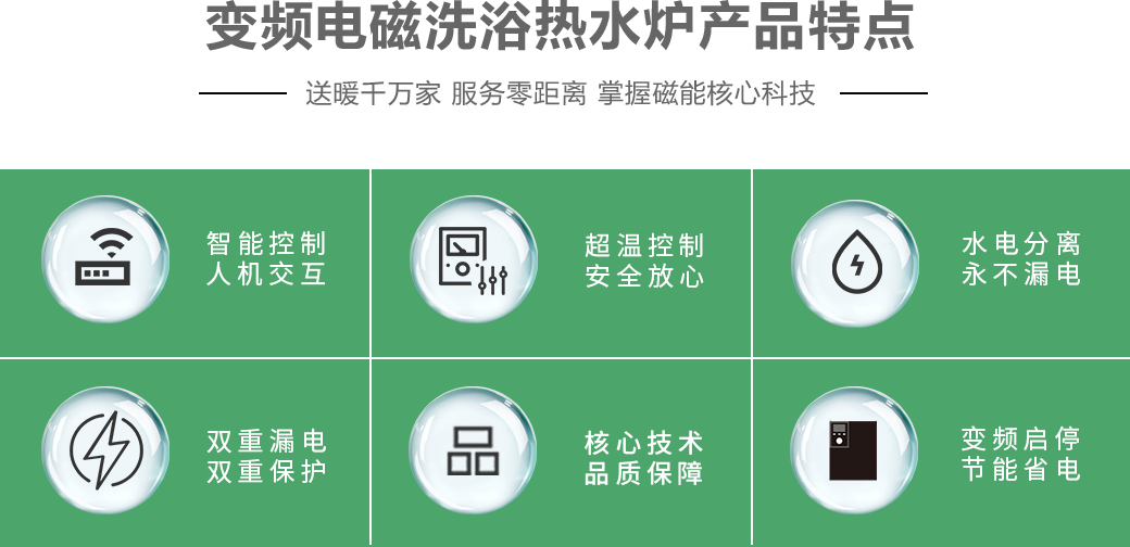 變頻電磁洗浴熱水爐的特點